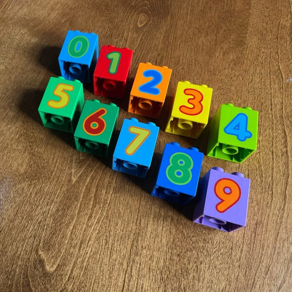 Duplo colorful numbers set 0-9